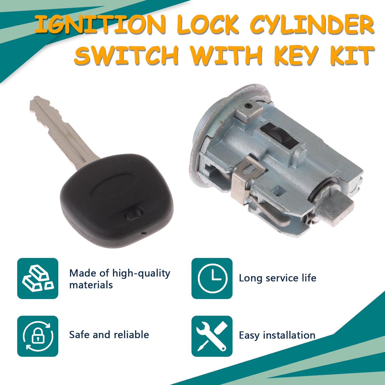 Ignition Power Switch with Key Fit for 07-10 Toyota Camry 2.5L 3.5L 2.4L