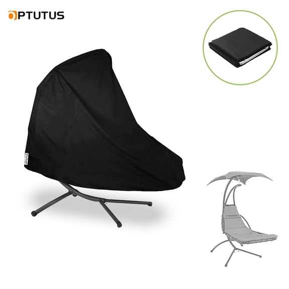 OPTUTUS Patio Hanging Lounge Chair Cover – 73×46×78 inch Waterproof Outdoor Swing Chair Cover for Curved Hammock Frame, All-Season Protection