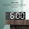 thumbnail image 3 of Reloj Despertador Yuarrent Digital con Espejo y Brillo Ajustable Negro-Rojo, 3 of 6