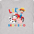thumbnail image 4 of Inktastic Farmer Tractor EIEIO Little Bro Boys Long Sleeve Toddler T-Shirt, 4 of 5