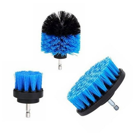 

Drill Brush Attachment 3Pcs - Bathroom Surfaces Tub Shower Tile and Grout All Purpose Power Scrubber Cleaning Kit Drill Brushes by Drill Brush Power Scrubber