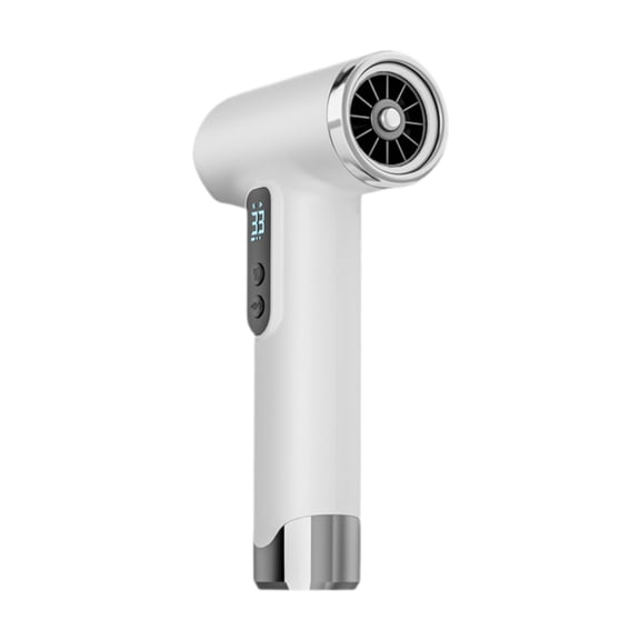 yotijay Cordless Turbofan Hair Dryer Electric Quick Dry Three Speed Setting Compact Blow White