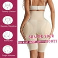 thumbnail image 4 of Lilvigor Butt Lifter Shapewear for Women Tummy Control Panties High Waist Trainer Thigh Slimmer Shorts Body Shaper With Fake Pad for Hip Enhancer Underwear Hook, 4 of 7