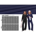 thumbnail image 7 of MOYIKO Two Piece Sets for Women Fall Travel Vacation Outfits Pleated Long Sleeve Lounge Sets Wide Leg Pants, 7 of 7