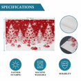 thumbnail image 6 of Red Christmas Placemats Set of 6, Xmas Tree Ball Snowflake Winter Washable Wipeable Table Mats for Dining Tables, Indoor Outdoor Kitchen Place Mats for Holiday Party Table Decor, 6 of 9