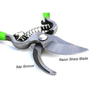 Garden Guru Indestructible All Steel Garden Clippers, Professional Bypass Hand Pruner, Comfort Grip Handle Pruning Shears