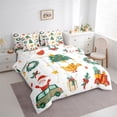 thumbnail image 3 of Manfei Kawaii Santa Claus 7-Piece Bedding Comforter Set,Cartoon Christmas Wrearh Flowers King Bedding Sets,Merry Xmas Bed Sheets For Kids,Luxury Bedroom Decor Reversible, 3 of 8
