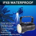 thumbnail image 3 of Linterna de buceo LED ANGGREK 3.7V 28800Lm fotografía 80m antorcha, 3 of 7