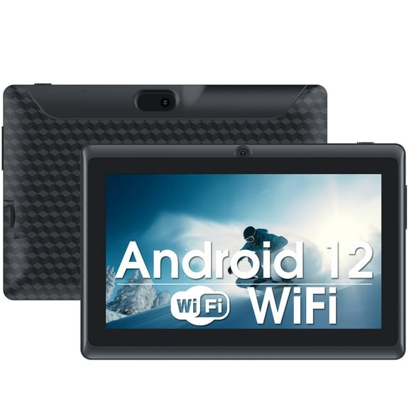 Tablet 7 Inch Android 12 Tablet PC, 32GB ROM 4GB RAM Tablets, Quad-Core Processor Dual Camera WiFi Bluetooth Computer Tablet, Black Tableta.