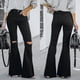 thumbnail image 2 of Pantalones Vaqueros de Longitud Completa Para Mujer Pantalones Acampanados de Color Sólido Informales de Moda Pantalones Vaqueros de Bolsillo Pantalones Vaqueros de Mujer Odeerbi  ODB-4, 2 of 9