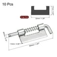 thumbnail image 2 of Unique Bargains Spring Loaded Latch Pin, 10 Pack 1.97' - 304 Stainless Steel Spring Latch, Left-Handed without Hole (Silver), 2 of 5