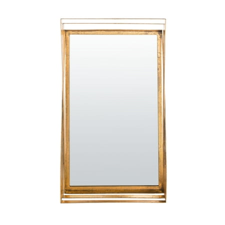 Safavieh Resa Classic Solid Rectangular Mirror  Gold Foil