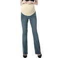 thumbnail image 3 of Maternity Women's Modern Boot Cut Denim Jeans - Medium Indigo 28, 3 of 4