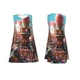thumbnail image 7 of Uemuo fairy-tale-world-with-delicious-candy Pattern Women’s Sleeveless Dress – Casual Summer A-Line Dress, Stylish and Comfortable Sundress for Hot Weather, 7 of 7