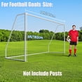 thumbnail image 3 of Competition Soccer Goal Replacement Net With Straps, 6'X4' Portable Steel Soccer Goal Net For Backyard Training Beach, 3 of 6