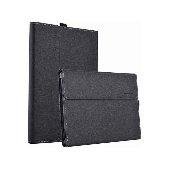 Pour Microsoft Surface Pro 8 Étui - Support en Cuir PU Premium avec Angle de Vision Multiple / Porte-Stylo pour Surface Pro 8 13 Pouces 2021