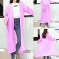 thumbnail image 2 of Portable EVA Raincoats for Adults, Reusable Rain Ponchos with Hoods and Sleeves Lightweight Raincoats, 2 of 3