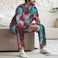 thumbnail image 7 of Picia Psychedelic Hairless Cat Pattern Men’s Long-Sleeve Sleepwear Set - Soft 2-Piece Loungewear with Pockets, Comfy PJs for Relaxing Nights-X-Large, 7 of 7