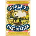 thumbnail image 2 of Jos. B. Beale 11x14 Black Ornate Wood Framed Double Matted Museum Art Print Titled: Beale's Late Powell's Embrocation (1868), 2 of 5