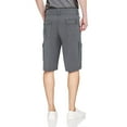 thumbnail image 2 of RawX Men's Belted Snap Closure Pockets Cargo Shorts, Slate Grey, Size 32, 2 of 3