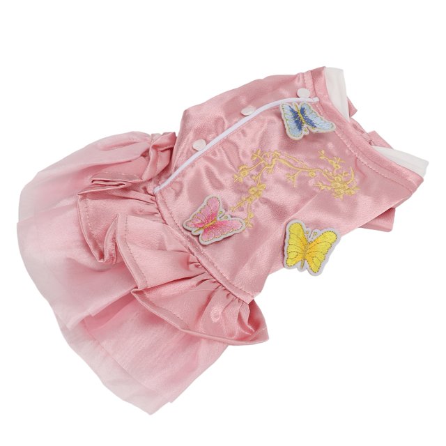 Ropa de Estilo Chino para Mascotas Falda Bordada para Perros para Perros Primavera Verano Cheongsam Tang Suit Ropa para Perros para Pequeñas Y Medianas Ropa para Mascotas Fiesta ANGGREK Otros