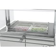 thumbnail image 5 of 36 in. Commercial Refrigerated Prep Station with Sneeze Guard and Buffet Slide, 6 Pans with Covers and Two Adjustable Shelves in Stainless-Steel, ETL Listed (KM-RBT-36CSFG), 5 of 9