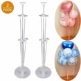 thumbnail image 1 of Table Centerpieces Decoration, Wide Usage, 2Pcs Clear Balloon Stand Kit With Upgraded Design For Effortless Assembly And Disassembly, 1 of 6