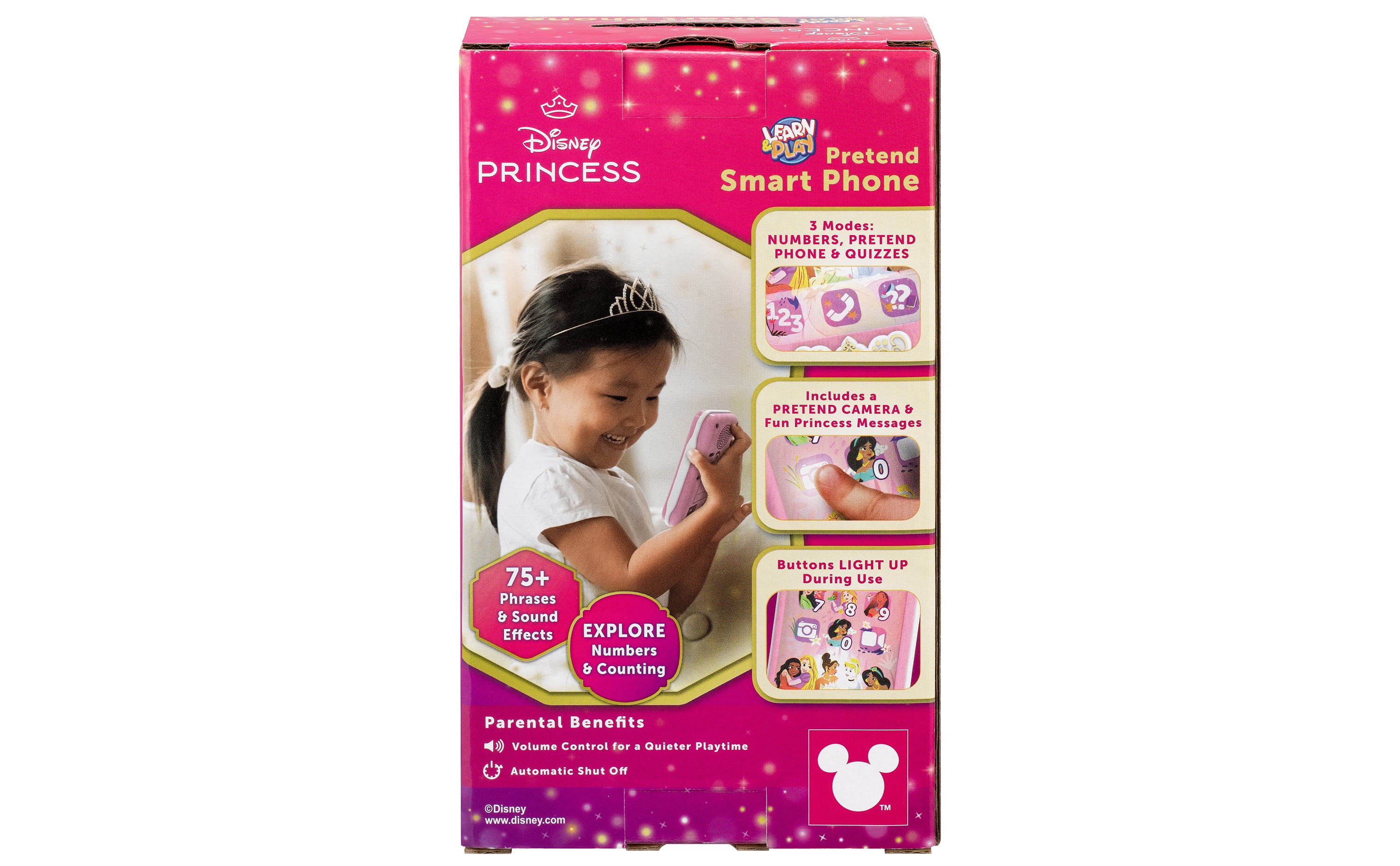 Disney Princess Bluetooth Microphone with Lights that Flash to The Music, Toy Phone