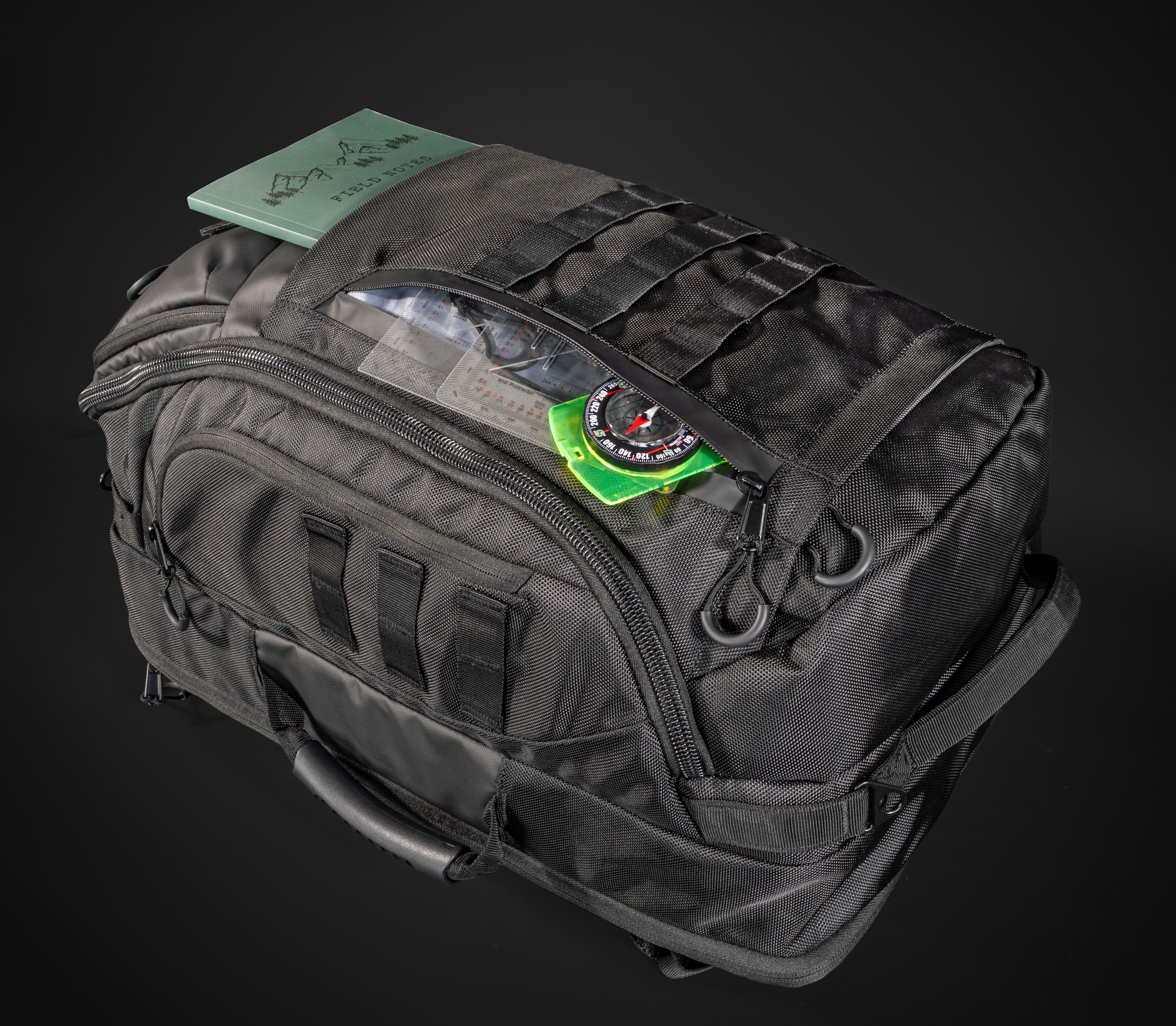 Silent Valor CARGO Tactical Backpack - 1.7 CU FT 3-Day Pack - Inner and Outer MOLLE System - RF & NFC Shielded Pockets - Waterproof - Duffle Convertible