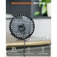 thumbnail image 4 of Ventilador recargable A2C 4000 mAh con correa ajustable de 3 velocidades, 4 of 8
