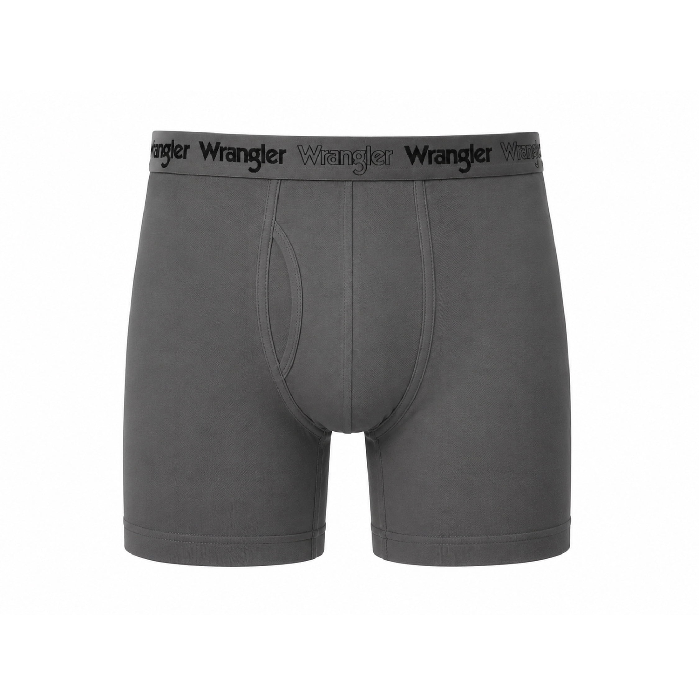 Wrangler Men's Flex Microfiber 6" Boxer Brief, 6 Pack