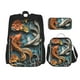 thumbnail image 1 of Balery Colorful Koi Fish Art Mochila Escolar 3 en 1 para Niños - Mochila Resistente con Lonchera Térmica y Estuche - Mochila Escolar para Niños y Niñas, 1 of 7