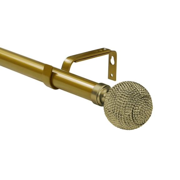 Urbanest 1" Giato Curtain Rod, 48"-84", Renaissance Gold