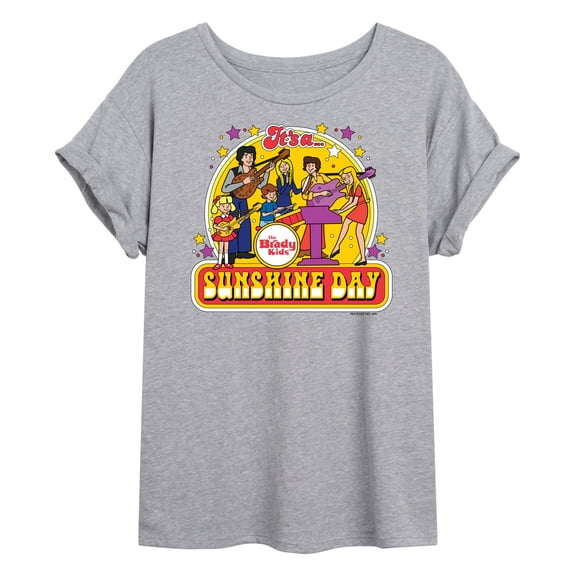 The Brady Bunch - The Brady Kids - Sunshine Day - Vintage Cartoon Band - Juniors Ideal Flowy Muscle T-Shirt