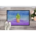 thumbnail image 2 of Cactus Blue and Purple Watercolor Doormat 18x27, 2 of 4