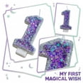 thumbnail image 2 of Birthday Candle Number Purple Glitter Cartoon Creative Party Cake Topper Decoration, Vibrant Numeric Candle for Celebration, Glittering Cake Decor Supplies, 2 of 6