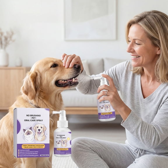 Pet Oral CareforDogs 1.69 Fl Oz, Dog Breath Freshener, Disease, Daily At-Home Dental Care