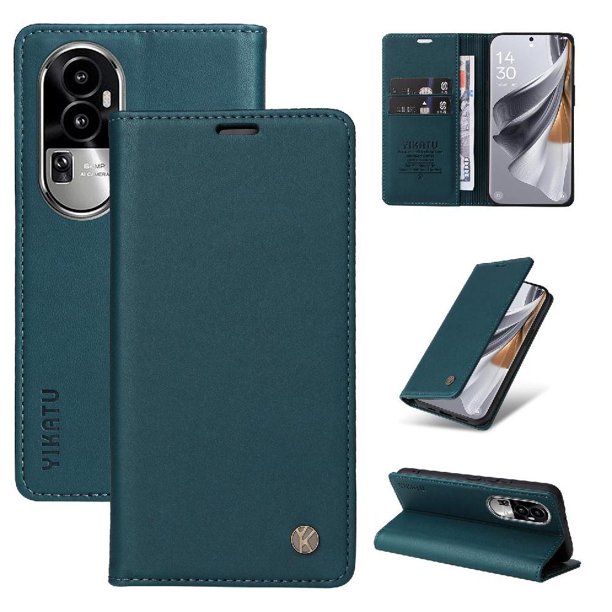 Funda para OPPO Reno 10 Pro 5G Estuche de Cuero PU Tipo Cartera con Ranuras para Tarjetas y Cierre Magnético