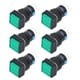 thumbnail image 2 of Interruptor de botón pulsador 25 piezas Interruptor de botón cuadrado Interruptores de bloqueo automático de 8 pines con luz para caja de distribución para equipos de automatización(Verde), 2 of 8