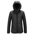 thumbnail image 3 of Aboser Women Puffer Jacket with Hood Winter Full Zip Cropped Coat Lightweight Dolman Down Jackets Slim Fit Quilted Coats with Pocket, 3 of 6