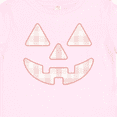 thumbnail image 4 of Inktastic Plaid Pastel Pink Pumpkin Face Halloween Decor Girls Baby T-Shirt, 4 of 5