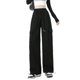 thumbnail image 5 of Pantalones de chándal de estilo otoño e invierno para mujer, de estilo callejero frito, de moda, con múltiples bolsillos, holgados y atados al tobillo, 5 of 5