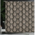 thumbnail image 3 of Ambesonne Damask Shower Curtain, Wildflowers Leaves Vintage, 69"Wx84"L, Dark Pine, 3 of 4