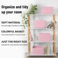 thumbnail image 7 of CHERISHGARD Cotton Storage Baskets，13 x 9 x 7.8 Inch， Woven Closet Organizers，Baskets for Organizing, Colorful Baskets for Baby Room, 7 of 7