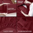 thumbnail image 4 of Juego de sábanas Utopia Bedding, tamaño completo, 10 unidades, microfibra cepillada, 4 of 7