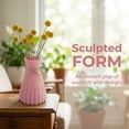 thumbnail image 5 of Unique Bargains Modern Geometric Unbreakable Flower Vase Pink 4.7" x 4.7" x 6.7", 5 of 6