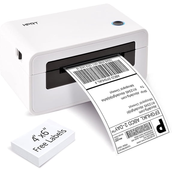 Restored HPRT Thermal Label Printer, Shipping Label Printer for Shipping Packages, Desktop Inkless Printer, Support Amazon, Shopify, UPS Mailing, Barcode, Sticker, Mailing Business (Refurbished)