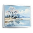 thumbnail image 2 of Designart "Serenity In Lakeside Nature I" Lakes Lakehouse Floater Framed Wall Decor, 2 of 5