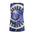 thumbnail image 5 of FUIALDOLG Womens Galaxy Music Note Tank Tops Summer Casual Loose Fit Vest Flowy Tunic Tops Workout Tennis T-shirts Plus Size,Honeymoon,Travel Outfits,4XL, 5 of 7