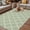 Light Sage Green, variant on Deep Red Morocco Outdoor Rug for Patio/Deck/Porch, Non-Slip Large Area Rug 5 x 7 Ft, Retro Farmhouse Quatrefoil Plaid Indoor Outdoor Rugs Washable Area Rugs, Reversible Camping Rug Carpet Runner